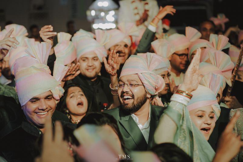 Haldi ceremony candid shot – vibrant and joyful
